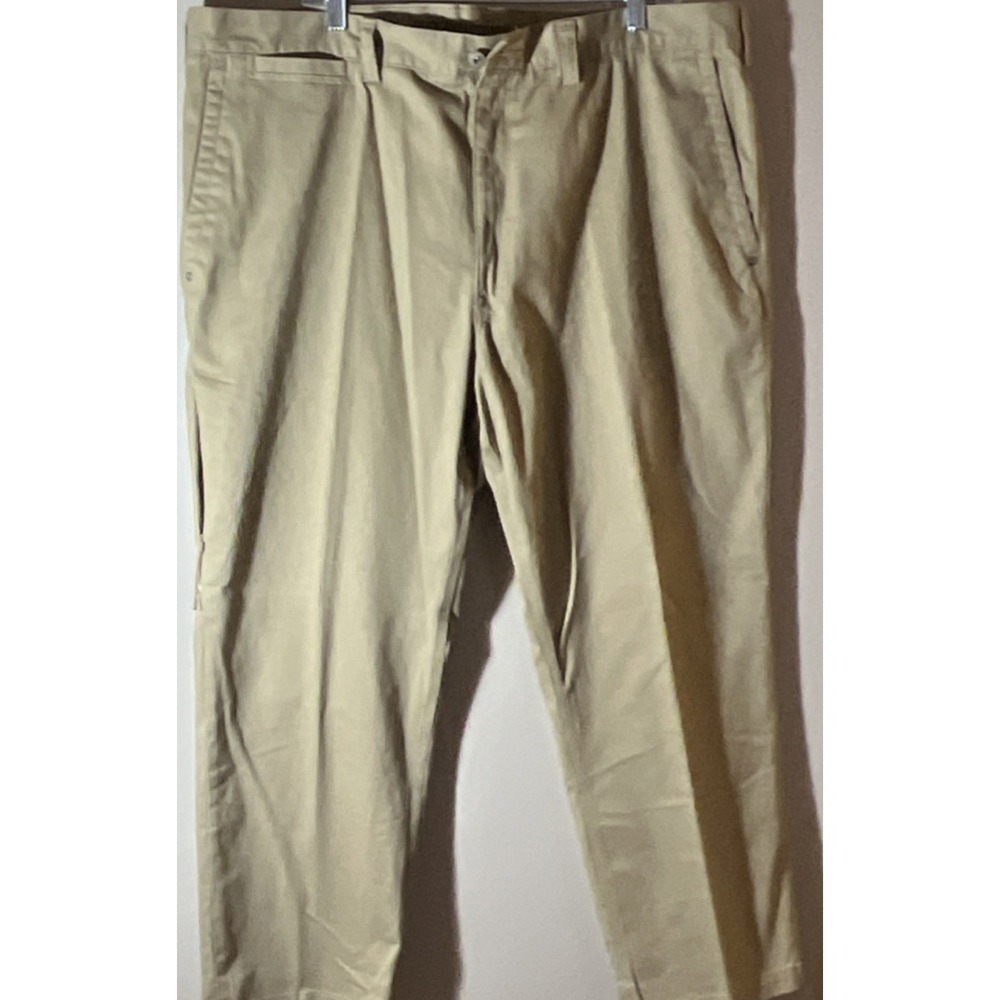 Duluth Trading Co. Flex Ballroom Khakis Men's Beige Twill Stretch‎ Relaxed 44W